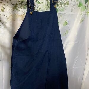 Oversized corduroy overalls